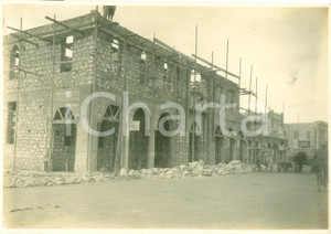 Fotografia d epoca originale 1930 ca BENGASI LIBIA Costruzione del palazzo del Municipio Fotografia 1