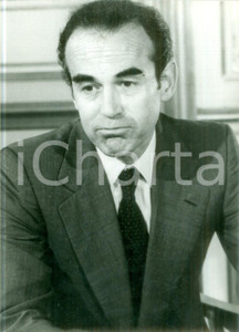 Fotografia d epoca originale 1981 PARIS Ministro Robert BADINTER su abolizione pena di morte Fotografia 1