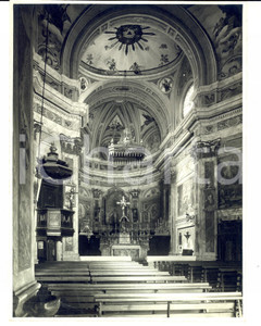 Fotografia d epoca originale 1970 ca AREA TORINESE Interno di una chiesa settecentesca Foto HAUS 24x18 1