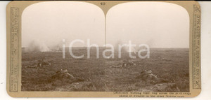 Fotografia d epoca originale 1918 WW1 THE GREAT WAR SOMME  Cautiosly working a way Stereoscopic photo nÂ° 49 1