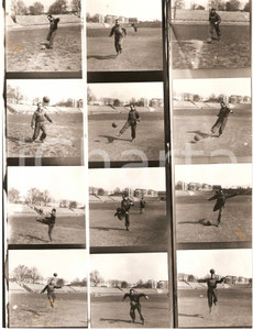 Fotografia d epoca originale 1952 MILANO Arena INTER Calcio Attilio GIOVANNINI si allena 12 PROVINI 1