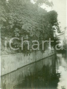 Fotografia d epoca originale 1930 ca MILANO Veduta del Naviglio in Via Santa Sofia Fotografia 1