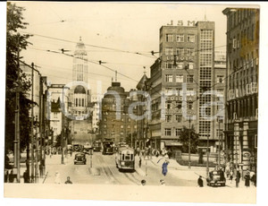 Fotografia d epoca originale 1939 HELSINKI FINLAND Veduta del centro città Fotografia VINTAGE 17x13 1