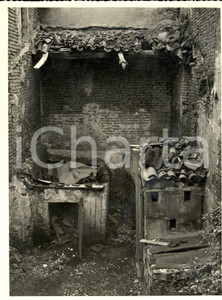 Fotografia d epoca originale 1954 GARLASCO Via Roma  Ruderi di una casa rurale Fotografia ARTISTICA 24x17 1