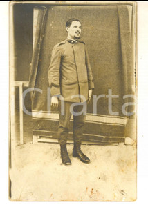 Fotografia d epoca originale 1910 ca REGIO ESERCITO Ritratto del giovane ufficiale Giuseppe Foto cartolina 1