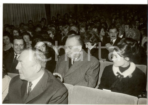 Fotografia d epoca originale 1955 ca PARIS Sergej VINOGRADOV ambasciatore URSS in platea Foto 26x18 cm 1