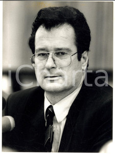 Fotografia d epoca originale 1990 circa BERLIN Ritratto del ministro Klaus KINKEL Fotografia 16x24 1