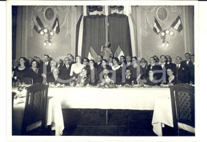 Fotografia d epoca originale 1930 ca TORINO Serara di gala per una delegazione Foto OTTOLENGHI DANNEGGIATA 1