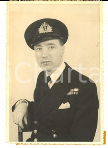 Fotografia d epoca originale 1947 MARINE FRANCAISE Portriat d un jeune officier Photo VINTAGE 10x13 1