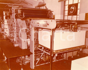 Fotografia d epoca originale 1975 ca PAVIA Tipografia Mario PONZIO Stampa offset ROLAND 160 Foto 1