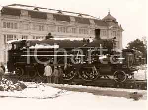 Fotografia d epoca originale 1970 ca SBB Schweizerische Bundesbahnen  Locomotiva a vapore 16.08 Foto 24x17 1