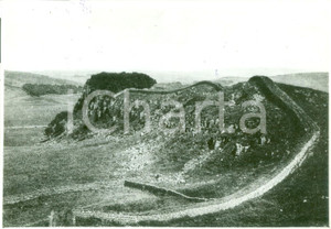 Fotografia d epoca originale 1933 INGHILTERRA Veduta del Vallo di ADRIANO Vera fotografia 1