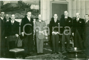 1935 MILANO Ministro Paul MARCHANDEAU nell'Aula Magna dell'Università FOTOGRAFIA