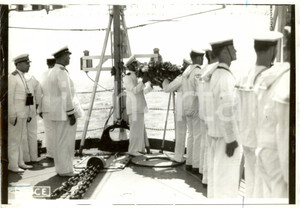 Fotografia d epoca originale 1939 ISOLE BALEARI E Costanzo CIANO omaggia Caduti Guerra Civile Telefoto 1