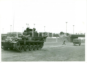 Fotografia d epoca originale 1951 BERLIN Grandi manovre contraeree carri armati USA Fotografia 1