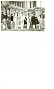 Fotografia d epoca originale 1939 ROMA Jayachamaraja WODEYAR del MYSORE alla tomba del Milite Ignoto Foto 1