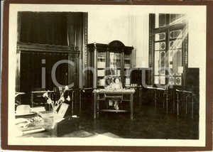 Fotografia d epoca originale 1930 ca SANTIAGO del CILE Biblioteca Nazionale  Sala ITALIA Foto su cartoncino 1