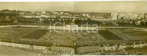 Fotografia d epoca originale 1940 ca ROMA Il DUCE al saggio ginnicomilitare al FORO MUSSOLINI Foto DOPPIA 1