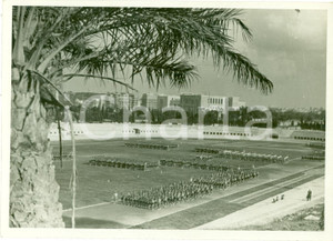 Fotografia d epoca originale 1936 ROMA Avanguardisti sfilano al Campo Sandro Italico MUSSOLINI Fotografia 1