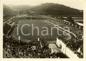 Fotografia d epoca originale 1936 ROMA Foro Italico  Stadio dei MARMI affollato per saggio ginnico GIL Foto 1