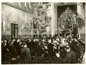 Fotografia d epoca originale 1933 MILANO Arrigo SOLMI al Primo Congresso Mercanti di Arte Fotografia 1