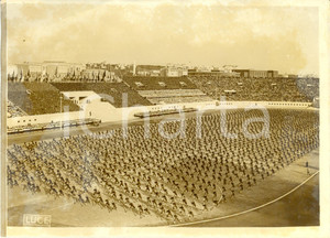 Fotografia d epoca originale 1941 ROMA Foro MUSSOLINI Saggio ginnico GIL esercizio con armi Foto DANNEGGIATA 1