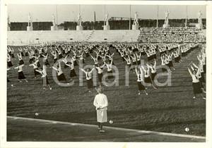 Fotografia d epoca originale 1938 ROMA Foro MUSSOLINI Prova generale del saggio delle insegnanti Fotografia 1