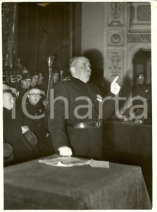 Fotografia d epoca originale 1938 MILANO Teatro DAL VERME Pietro CAPOFERRI parla a lavoratori industrie Foto 1