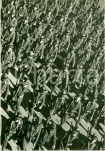 Fotografia d epoca originale 1936 ROMA Avanguardisti sfilano per inaugurazione VII Campeggio Capisquadra FOTO 1
