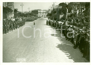 Fotografia d epoca originale 1936 ROMA Renato RICCI alla sfilata degli Avanguardisti FOTOGRAFIA 1