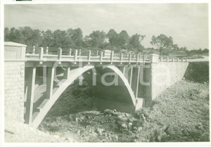 Fotografia d epoca originale 1935 ca CIRENAICA LIBIA Costruzione ponte su WADI LESTATA Fotografia ANIMATA 1
