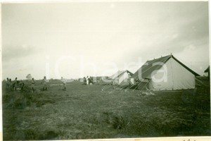 Fotografia d epoca originale 1925 CHISIMAIO SOMALIA Alto Commissario Corrado ZOLI visita accampamenti FOTO 1