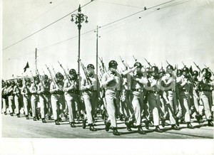Fotografia d epoca originale 1946 TRIESTE Parata truppe americane USA Foto DANNEGGIATA 1