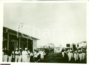 Fotografia d epoca originale 1937 MASSAUA ERITREA Consegna Casa degli Operai dei Fratelli SCELERA Foto 1