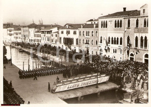 Fotografia d epoca originale 1938 Venezia sbarco della salma di Sandro Sandri Foto 1