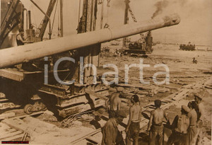 Fotografia d epoca originale 1930 Cantiere impianti in ACCIAIO tedeschi REAL PHOTO 1