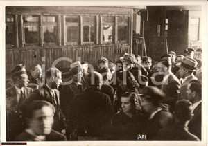 Fotografia d epoca originale 1943 WW2 Battle of Atlantic  Battleship crew Photo 1