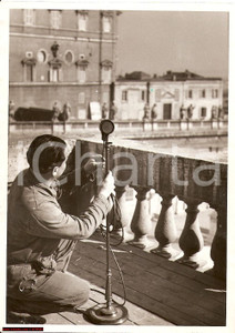 Fotografia d epoca originale 1939 Vaticano Microfono per annunciazione Papa Pacelli 1