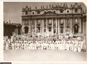Fotografia d epoca originale 1938 S. Pietro  Vaticano Unione Cattolica Veneto Foto 1