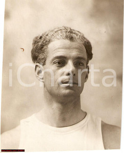 Fotografia d epoca originale 1925 ATLETICA Ritratto di EMILIO LUNGHI  VERA FOTO 1