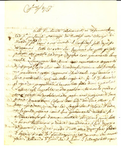 Manoscritto, lettera originale 1843 CORTONA Giuseppe CHIERICONI a Lorenzo LUPI su lite per nuovi coloni 1