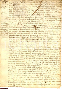 Manoscritto, lettera originale 1740 VITIANO AR Antonio Maria ONESTI erede maggiorasco 1