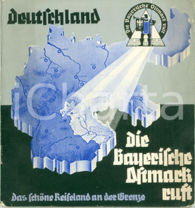 Materiale pubblicitario d’epoca 1937 DEUTSCHLAND Die Bayerische Ostmark ruft Turistico ILLUSTRATO 1