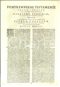 Documento originale, autentico 1685 BAGNONE MS Lite ereditÃ  CARTEGNI tra Leonardo LUCHINI e Pietro da NOCETO 1