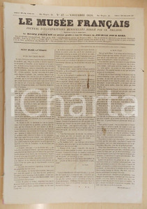1858 LE MUSEE FRANCAIS Les predictions de la sorcière GUSTAVE DORE' Journal n°47