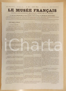 Giornale, rivista storica 1858 LE MUSEE FRANCAIS Etoiles qui filent GUSTAVE DORE  Journal nÂ°42 1