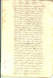 Documento originale, autentico 1601 PALERMO Contratto soggiogazione Giacomo e Giovanna SAMMANIATI Manoscritto 1