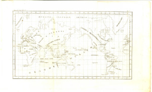 Stampa, bozzetto originale 1830 ca Giulio FERRARIO COSTUME Carta dei continenti Stampa 35 x 21 cm 1