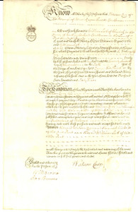 Documento originale, autentico 1765 BERWICKUPONTWEED UK Promessa di pagamento Watson CARR  a William SCOTT 1