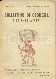 Giornale, rivista storica 1954 BOLLETTINO GEODESIA Luigi SOLAINI Fotomultiplo Nistri D III Ist. Militare 1